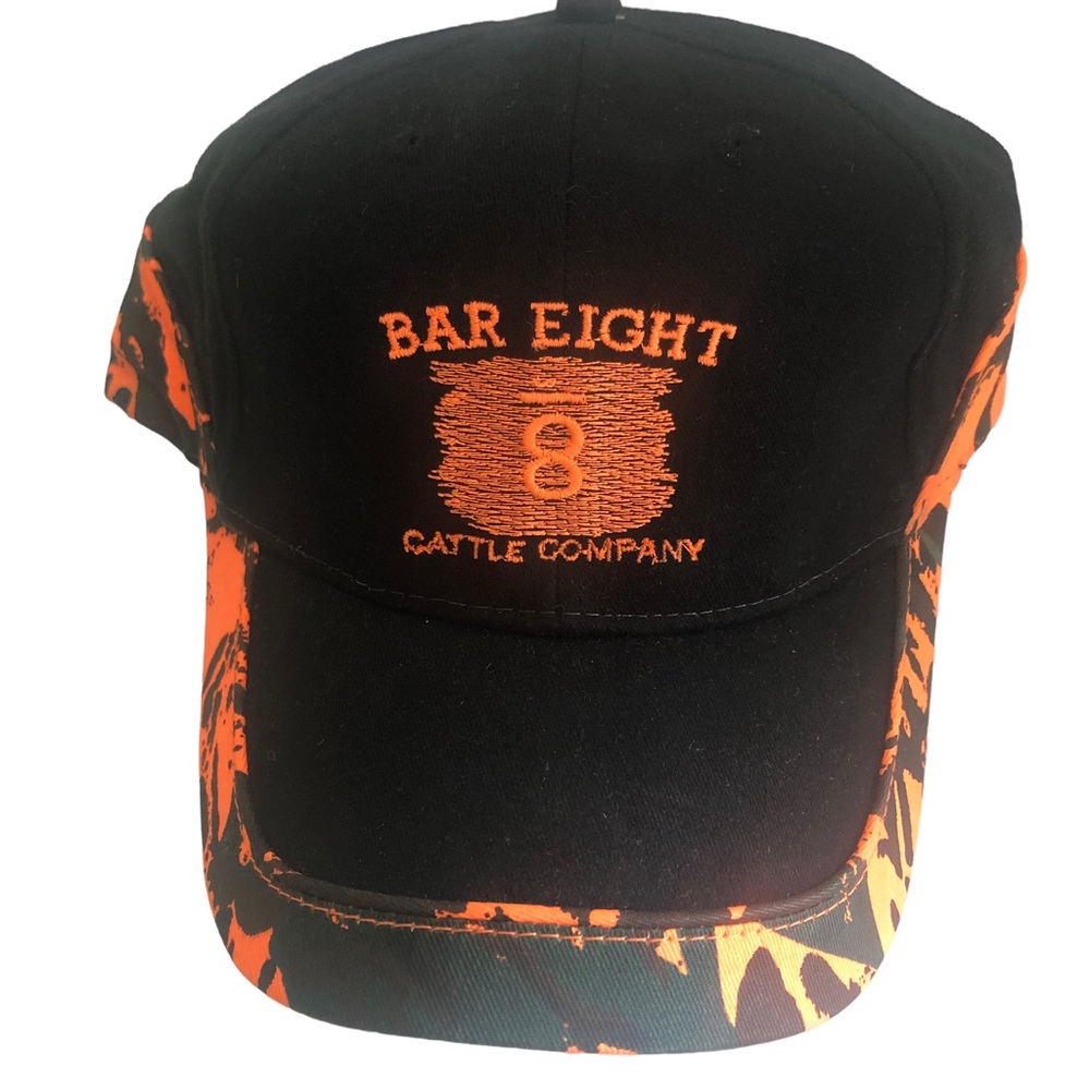 NEW Bar 8 Eight Cattle Company Hat Cap Adjustable Hook Loop Gillette WY